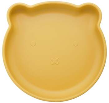 Beertje Serie - Siliconen Babybord - Beertje Ontwerp - 18 cm - Mosterdgeel Mosterdgeel / Geel