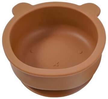 Beertje Serie - Siliconen Babykommetje - Beren Ontwerp - 350ml - Kaneelbruin Kaneelbruin / Bruin