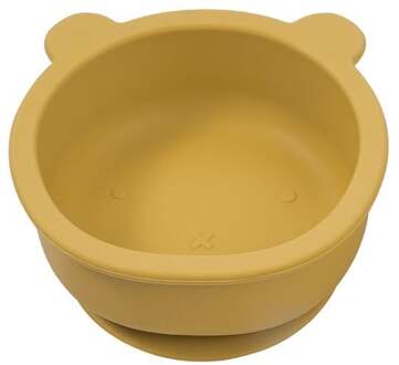 Beertje Serie - Siliconen Babykommetje - Beren Ontwerp - 350ml - Mosterdgeel Mosterdgeel / Geel