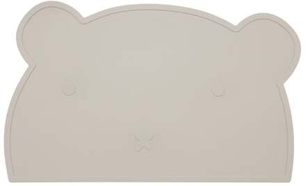 Beertje Serie - Siliconen Placemat - Beer Ontwerp - BPA-Vrij - Beige