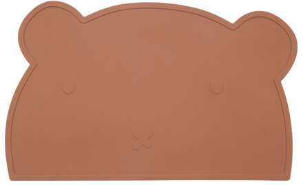 Beertje Serie - Siliconen Placemat - Beer Ontwerp - BPA-Vrij - Kaneelbruin Kaneelbruin / Bruin