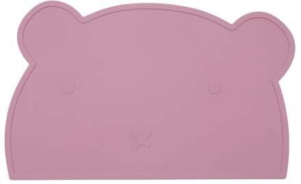 Beertje Serie - Siliconen Placemat - Beer Ontwerp - BPA-Vrij - Oudroze Oudroze / Roze