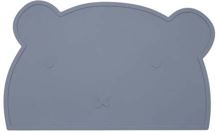 Beertje Serie - Siliconen Placemat - Beer Ontwerp - BPA-Vrij - Pastelblauw Pastelblauw / Blauw