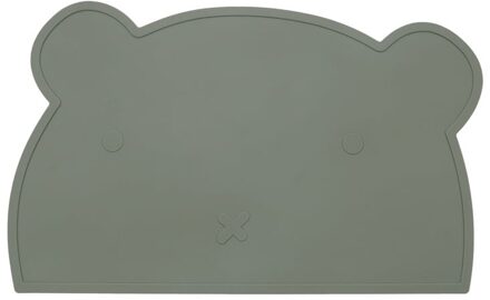 Beertje Serie - Siliconen Placemat - Beer Ontwerp - BPA-Vrij - Sage Sage / Groen