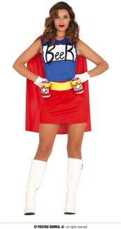 Beervrouw kostuum volwassenen Multikleur - Print