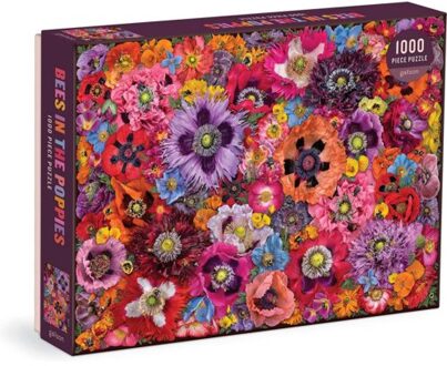 Bees In The Poppies 1000 Piece Puzzle - Galison