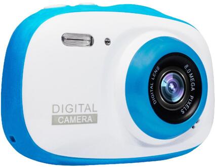 BEESCLOVER Kids Waterdichte Digitale Camera Mini Kind Camcorder voor Kinderen Ondersteuning MP3, MP4 met 2.0 Inch HD IPS Scherm r25 blauw