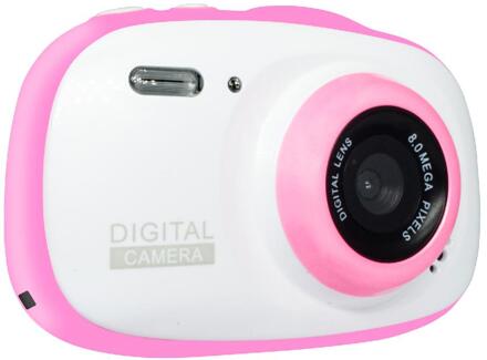BEESCLOVER Kids Waterdichte Digitale Camera Mini Kind Camcorder voor Kinderen Ondersteuning MP3, MP4 met 2.0 Inch HD IPS Scherm r25 roze