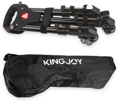 Beesclover Kingjoy VX-600 Metalen Professionele Drie-Wiel Statief Met Katrol Base Camera Foto Video Houder Metalen Statief