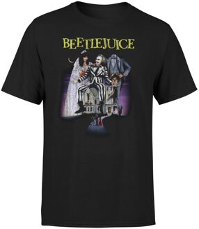 Beetlejuice Distressed Poster T-Shirt - Black - XL Zwart