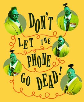 Beetlejuice Don't Let The Phone Go Dead Unisex T-Shirt - Yellow - S Geel