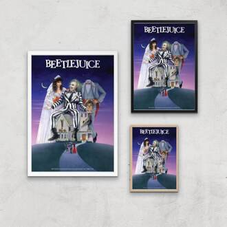 Beetlejuice Giclee Art Print - A3 - Wooden Frame Meerdere kleuren