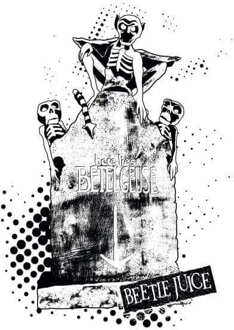 Beetlejuice Here Lies Betelgeuse Unisex T-Shirt - White - 3XL - Wit