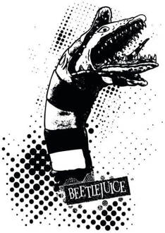 Beetlejuice Sandworm Attack Women's T-Shirt - White - S - Wit