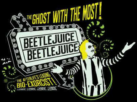 Beetlejuice The Ghost With The Most Hoodie - Black - S - Zwart