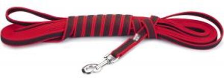 Beeztees Anti Slip Hondentrainingslijn- speurlijn  Rood Met Handvat 20MM x 10M
