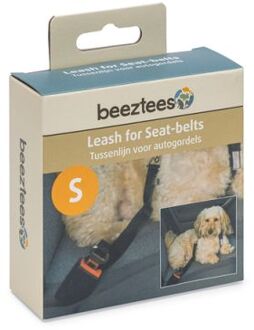 Beeztees Autogordel - Hond - Zwart - Nylon - S - 55x1,5x0,1 cm