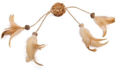 Beeztees Bal Tipy - Kattenspeeltje - Beige Bruin