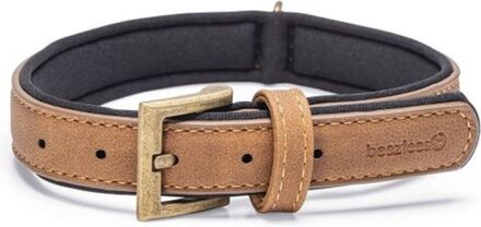 Beeztees Balacron - Halsband Hond - Bruin - Kunstleer - Medium - 36-44 cm