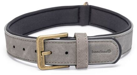 Beeztees Balacron - Halsband Hond - Grijs - Kunstleer - Extra large - 52-62 cm