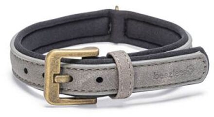 Beeztees Balacron - Halsband Hond - Grijs - Kunstleer - Extra small - 24-30 cm