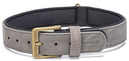 Beeztees Balacron - Halsband Hond - Grijs - Kunstleer - Large - 47-57 cm