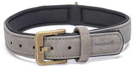 Beeztees Balacron - Halsband Hond - Grijs - Kunstleer - Medium - 38-48 cm