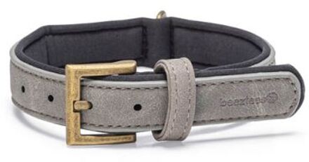 Beeztees Balacron - Halsband Hond - Grijs - Kunstleer - Small - 29-35 cm