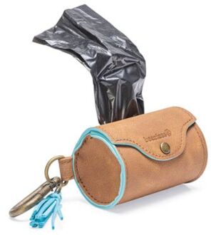 Beeztees Balacron - Poepzakhouder Hond - Bruin - Kunstleer - 8x5 cm