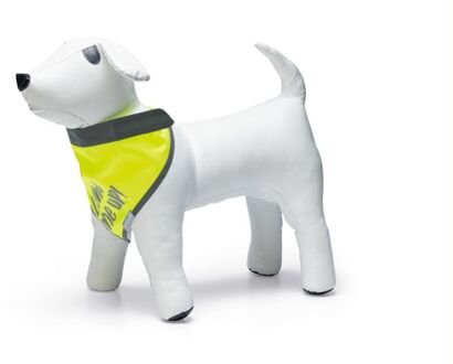 Beeztees Chiny Reflecterend - Veiligheidsbandana Hond - Geel - Nylon - L - 60 cm