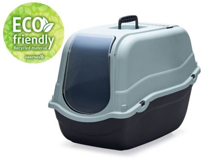Beeztees Eco Romeo - Kattenbak - 57x39x41 cm - Lichtblauw zwart