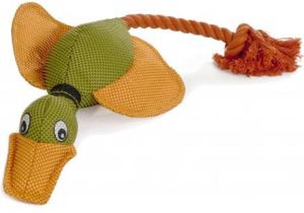 Beeztees Eend - Hondenspeelgoed - Incl. Koord - 45 cm
