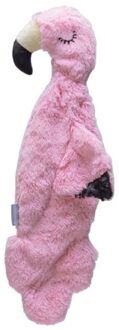 Beeztees Flatino Flamingo Fe Knuffel - Puppyspeelgoed - Roze - 43x24x4 cm