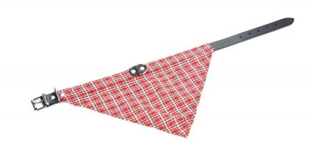 Beeztees Halsband Hond - ROOD - Leer - Extra large