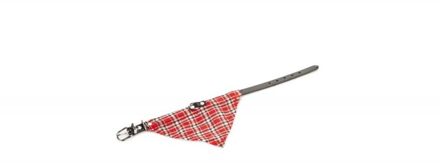 Beeztees Halsband Hond - ROOD - Leer - Extra small