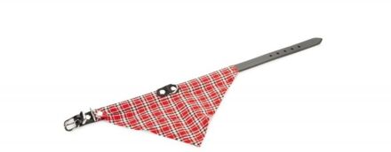 Beeztees Halsband Hond - ROOD - Leer - Large