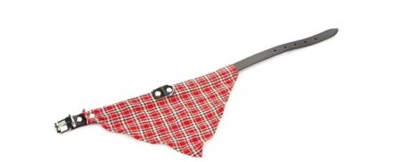 Beeztees Halsband Hond - ROOD - Leer - Large