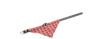 Beeztees Halsband Hond - ROOD - Leer - Medium