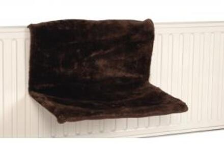 Beeztees Hangmat Sleepy voor aan een radiator. Bruin.