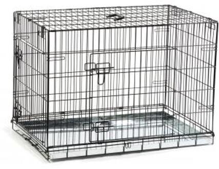 Beeztees Hondenbench - 2 Deurs - Zwart - 89x60x66 cm