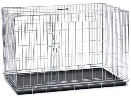 Beeztees Hondenbench - Zilver - 123x77,5x83,5 cm - Extra groot