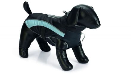Beeztees Hondenjas - 32 cm - Zwart/Lichtblauw - Small