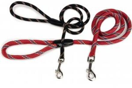 Beeztees Hondenriem - Rond - Zwart - 100 cm x 13 mm