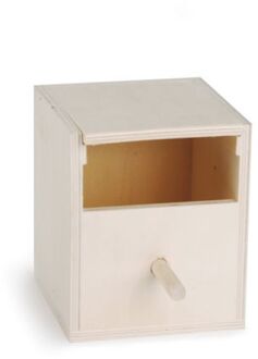 Beeztees Houten Broedkast Open 10,5x10,5x13,5