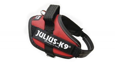 Beeztees Julius K9 hondentuigje Mini 49 tot 67 cm nylon rood/zwart