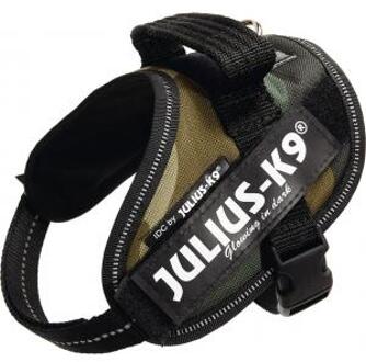 Beeztees JULIUS K9 krachtharnas IDC Mini-M: 49-67 cm - 22 mm - Camouflage - voor hond Multikleur