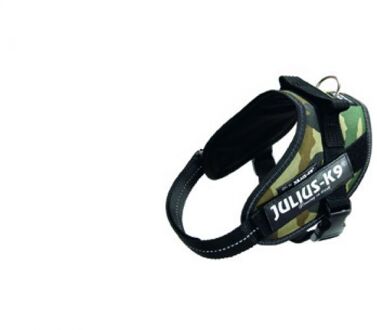 Beeztees JULIUS K9 krachtharnas IDC Mini-Mini-S: 40-53 cm - 22 mm - Camouflage - voor hond Groen