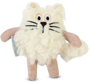Beeztees Kat Faline - Kattenspeeltje - Wit - 15 x 10 x 3 cm