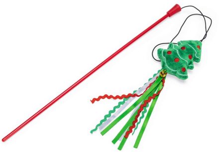 Beeztees Kattenhengel Kerstboom - Kattenspeeltje - Multi - 40 cm - 1 stuk