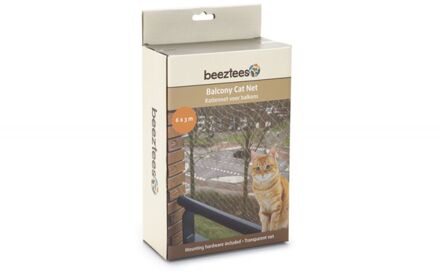 Beeztees Kattennet Voor Balkon - Transparant - 6 x 3 m